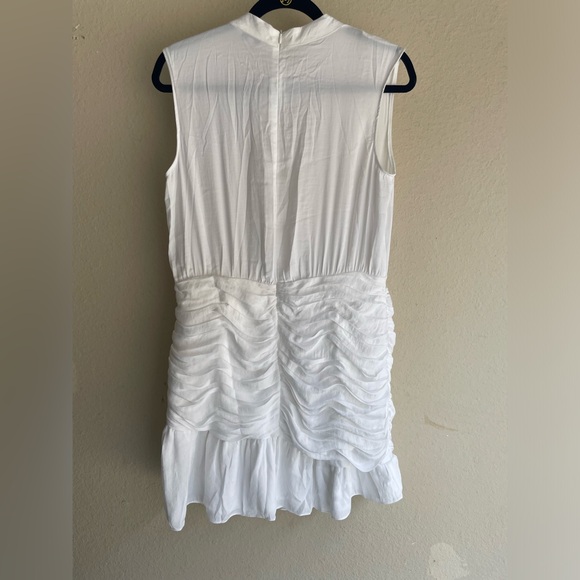 Tank Mini Mock Neck Dress With Ruched Skirt - Picture 3 of 4